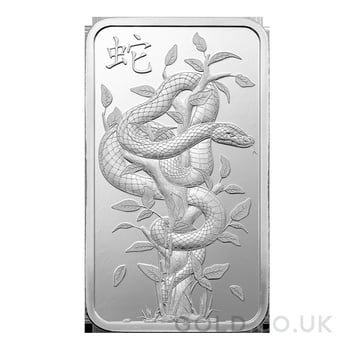 1oz Silver Bar 2025 Year of the Snake PAMP