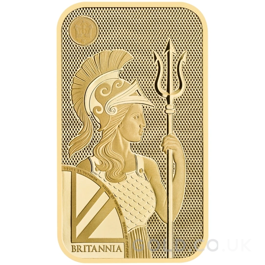 50g Gold Britannia Minted Bar