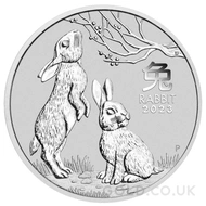 Silver Perth Mint Year of the Rabbit 2oz (2023)