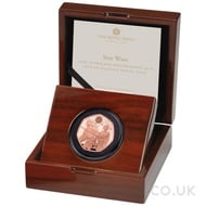 Luke Skywalker & Princess Leia Fifty Pence Proof Gold Coin Boxed (2023)