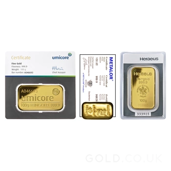100g Gold Bars Best Value (Brand New)