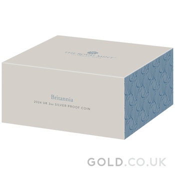2024 Britannia 2oz Silver Proof Coin Boxed