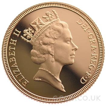 1985 Proof Gold Half Sovereign Boxed