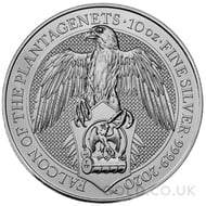 Silver The Falcon of the Plantagenets 10oz (2020)