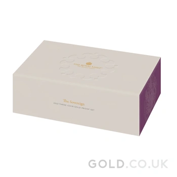 2022 Proof Gold Sovereign 3 Coin Standard Set Boxed