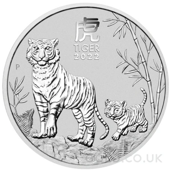 2022 Year of the Tiger Silver Coin 1kg Perth Mint Australian Lunar Series