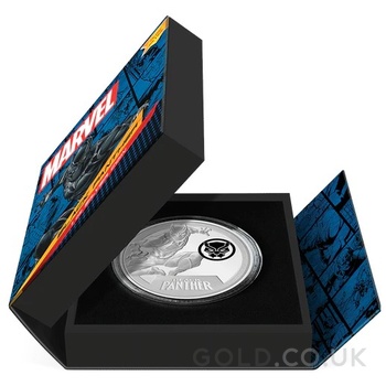 2023 Black Panther 1oz Proof Silver Coin Boxed
