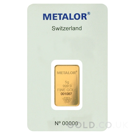 5g Gold Bar Metalor