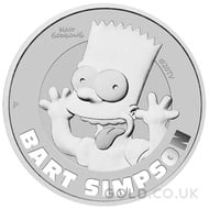 Bart Simpson 1oz Silver Coin (2022)
