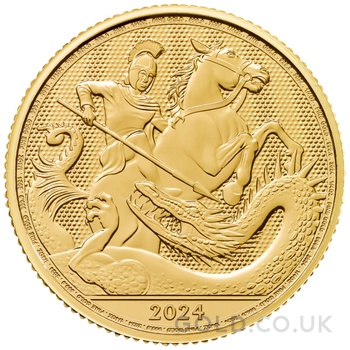 2024 St George & the Dragon 1/4oz Gold Coin