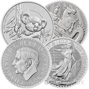 Grade B - 1 Kilo Silver Coin