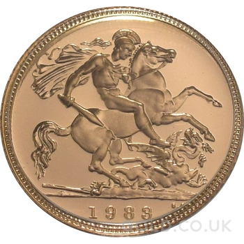 1983 Proof Gold Half Sovereign Boxed