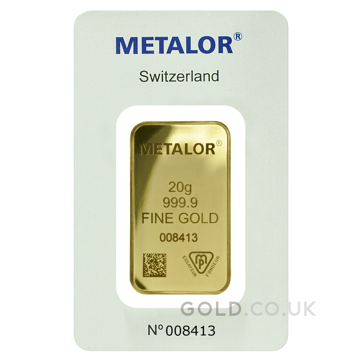 20g Gold Bar Metalor