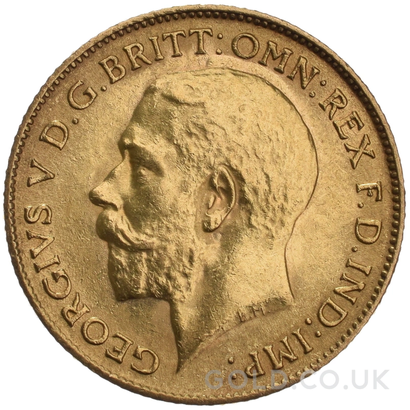 1923 Gold Half Sovereign George V South Africa