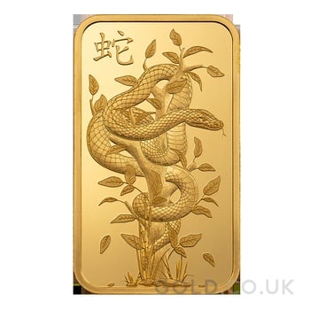 1oz Gold Bar 2025 Year of the Snake PAMP