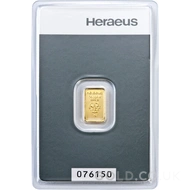 1g Heraeus Gold Bar