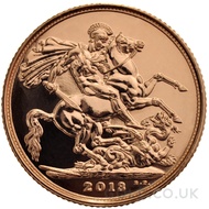 2013 Elizabeth II Fourth Head Gold Sovereign