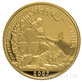 2007 Proof 1/4oz Gold Britannia Coin