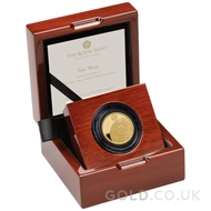 Death Star Quarter Ounce Proof Gold Coin Boxed (2024)