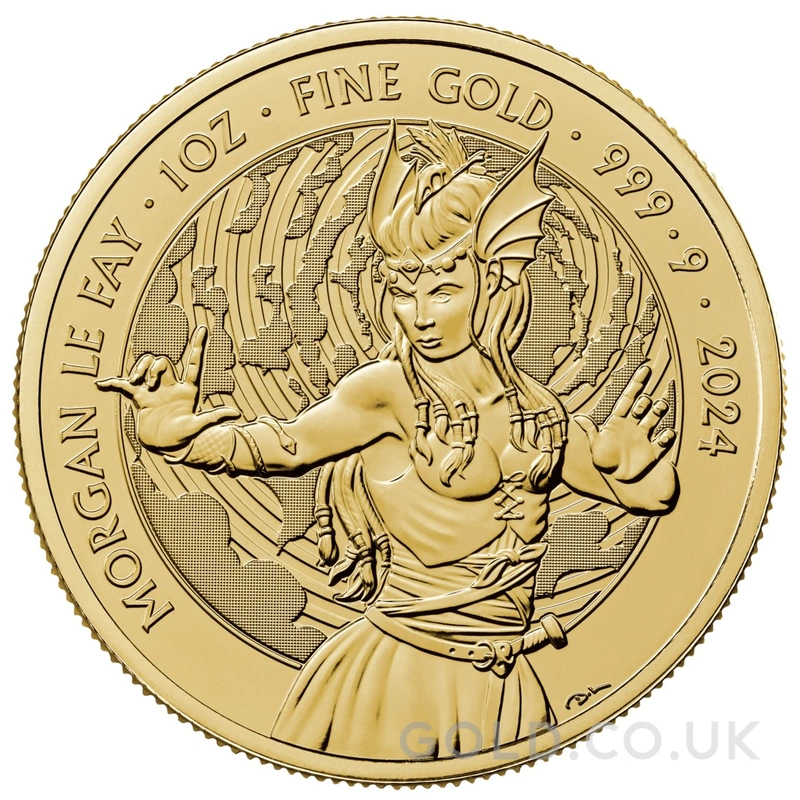 2024 Morgan Le Fay Gold Coin Myths & Legends 1oz