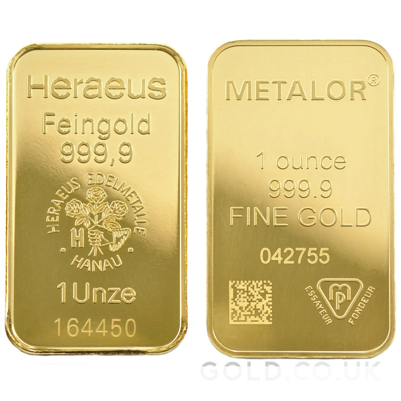 Pre-Owned 1oz Gold Bar Best Value