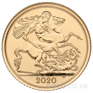 2020 Gold Half Sovereign Coin Elizabeth II
