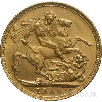 1902 Gold Sovereign Coin Edward VII Sydney