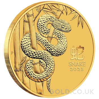 2025 1/20oz Perth Mint Year of the Snake Gold Coin