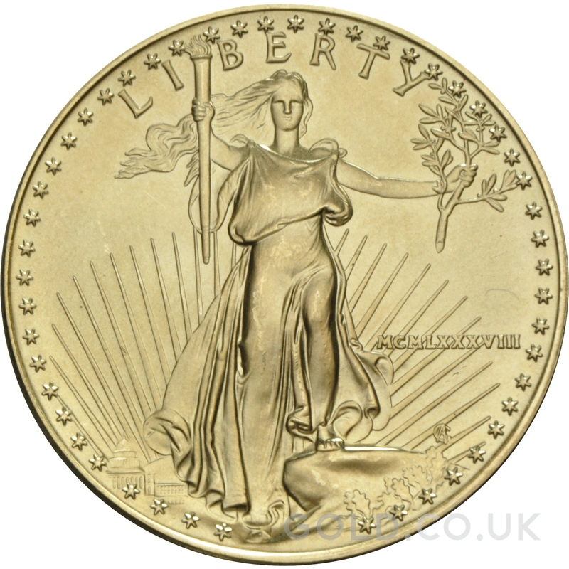 1988 American Eagle Gold Coin 1oz MCMLXXXVIII