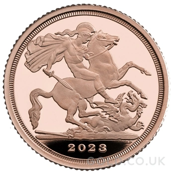 2023 King Charles III Coronation Quarter Sovereign Gold Proof Coin Boxed