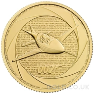 2025 Gold 007 James Bond of the 1980s Coin 1oz