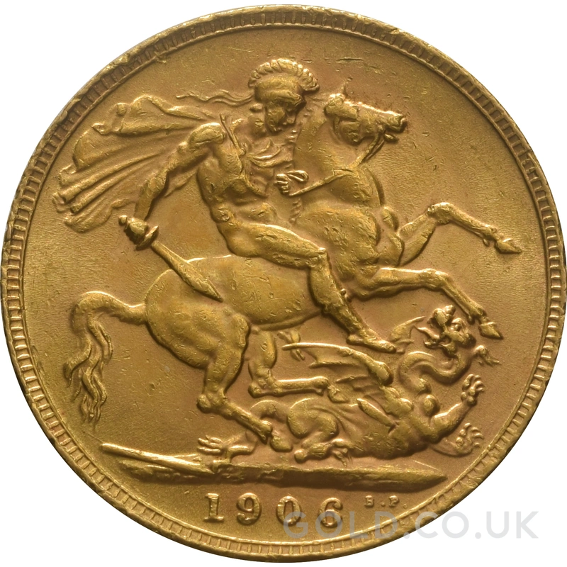1906 Gold Sovereign Coin Edward VII