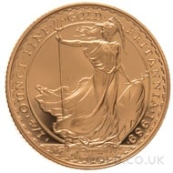 1989 Quarter Ounce Proof Britannia