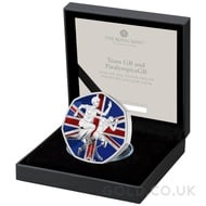 Team GB Olympics Fifty Pence 50p Proof Silver Coin Boxed (2024)