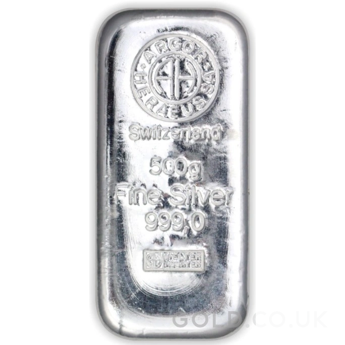 500g Silver Bar Argor-Heraeus