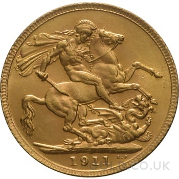 1911 Gold Sovereign Coin George V