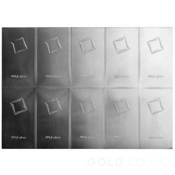 10 x 10g Silver Bar CombiBar