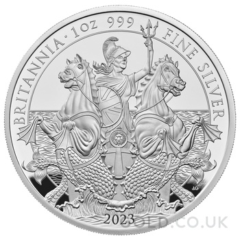 2023 Proof Silver Britannia Coin 1oz Boxed