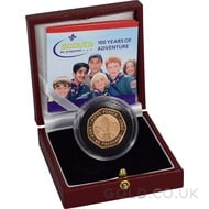 Scouts Fifty Pence Proof Gold Coin Boxed (2007)