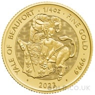 The Yale of Beaufort - Tudor Beasts 1/4oz Gold Coin (2023)
