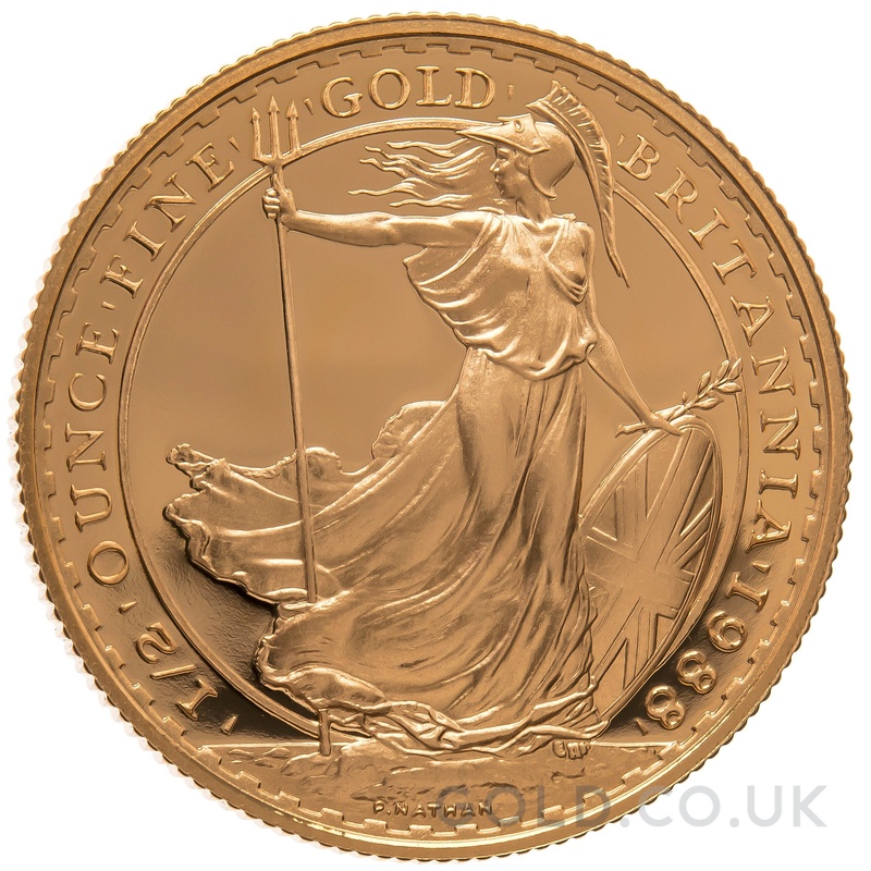 1988 Proof 1/2oz Gold Britannia Coin
