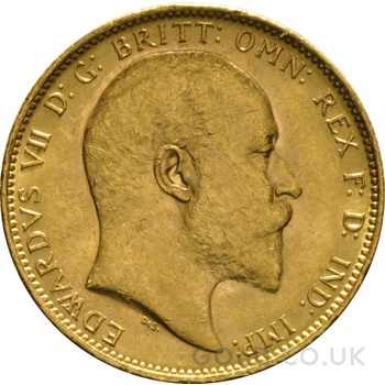 1906 Gold Sovereign Coin Edward VII Melbourne