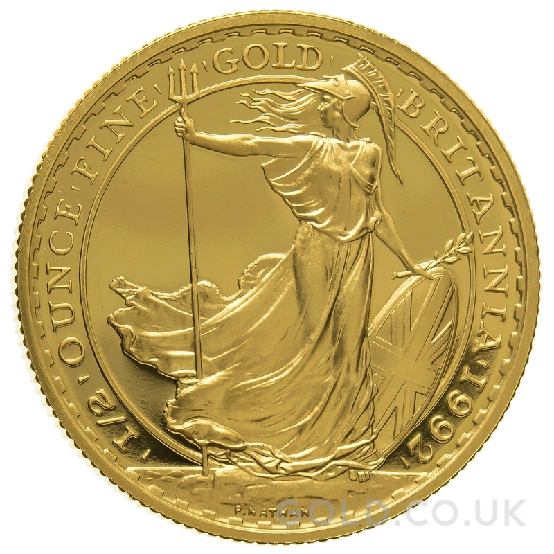 1992 Proof 1/2oz Gold Britannia Coin