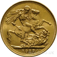 1917 Gold Sovereign Coin George V (S)
