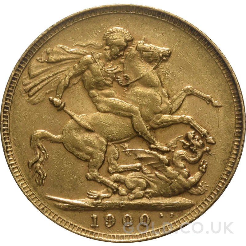 1900 Gold Sovereign Coin Queen Victoria Old Head Perth
