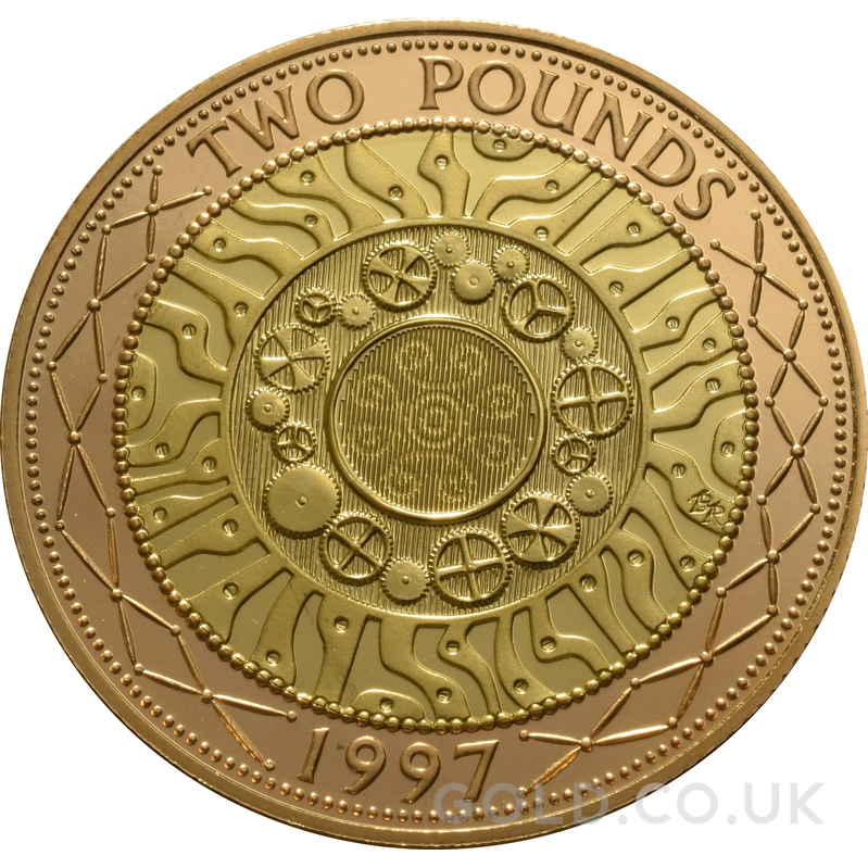 1997 Proof £2 Coin Gold Double Sovereign