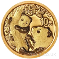 2021 1g Gold Panda Coin