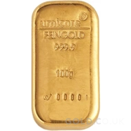 100g Umicore Gold Bar Cast