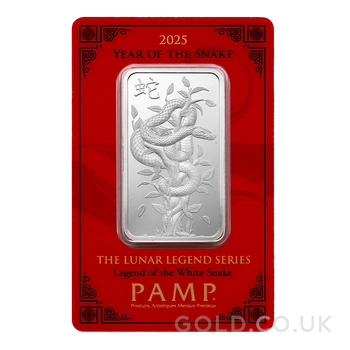 10g Silver Bar 2025 Year of the Snake PAMP