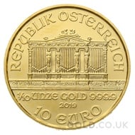 Gold Philharmonic Tenth Ounce Coin (2019)